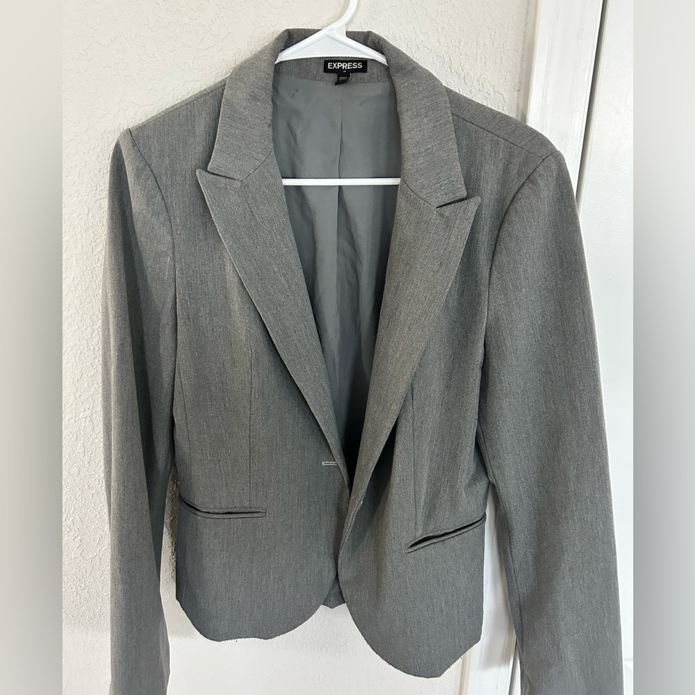 Express gray blazer size 10